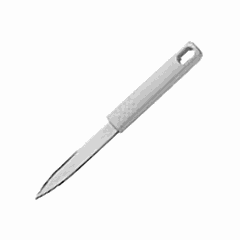 Bar knife  stainless steel, polyprop. , L=225/110, B=17mm  silver, white