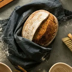 Щетка для муки с шелковой щетиной дерево ,L=32/21,B=5см св. дерево, изображение 2