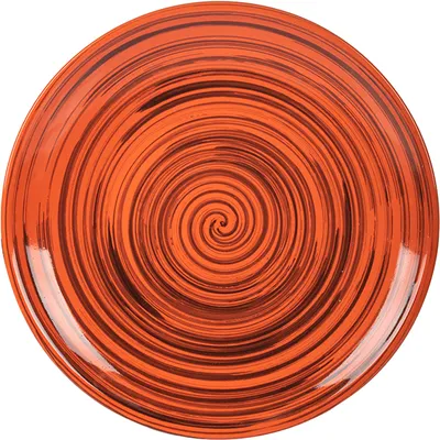 Тарелка мелкая керамика D=22,H=2см оранжев.