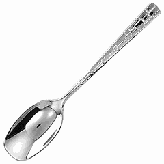 Tea spoon "Skin"  stainless steel  metal.