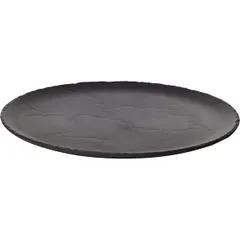 Блюдо для пиццы «Базальт» керамика D=285,H=20мм черный,матовый, изображение 2
