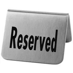 “Reserve” plate[2 pcs] stainless steel ,H=45,L=55,B=50mm metal.