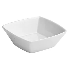 Salad bowl “Mini Party” square  porcelain  125 ml , H=4, L=10, B=10 cm  white