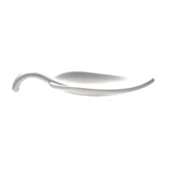 Spoon for compliment “Leaf” plastic ,L=100,B=45mm white