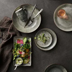 Салатник «Урбан» фарфор 0,65л D=21,6см тем.сер., изображение 3