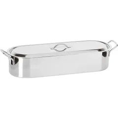 Form for steaming fish  stainless steel , H=14.5, L=68, B=19.5 cm  metal.