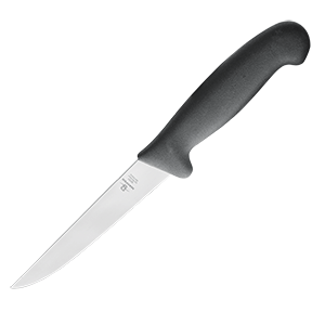 Нож кухонный  ручка черная сталь нерж.,пластик ,L=273/145,B=25мм черный,металлич.