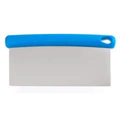 Нож для теста скребок сталь нерж.,пластик ,H=11,5,B=20см синий, изображение 2