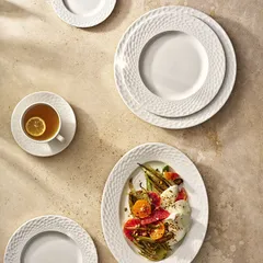 Тарелка «Морелла» мелкая фарфор D=25,5см белый, изображение 2