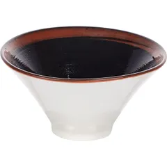 Salad bowl “Koto”  porcelain  450 ml  D=15, H=8 cm  black, brown.