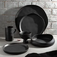 Тарелка «Шейд» керамика D=230,H=15мм черный, изображение 3