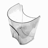 Емкость д/жмыха пластик 3,35л ,H=24,L=18,B=12,5см прозр.