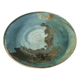 Блюдо сервировочное «Футура» овальное фарфор ,L=25,B=19см бирюз.