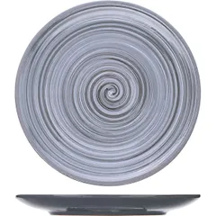 Тарелка «Пинки» мелкая керамика D=22,H=2см серый