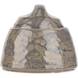 Сахарница «Революшн Гранит» с крышкой фарфор 200мл D=75,H=85мм серый,коричнев.