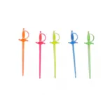 Пика пластик "Меч" 70 мм цветная 500шт/ПВХ