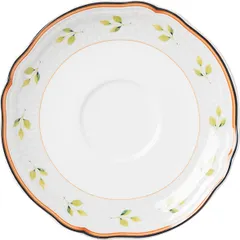 Блюдце «Опера» чайное фарфор белый,разноцветн.