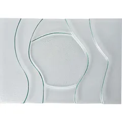 Tray glass ,H=3,L=50,B=35cm clear.