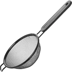Сито с пласт.ручкой сталь нерж.,антиприг.покр. D=140,H=60,L=315мм черный