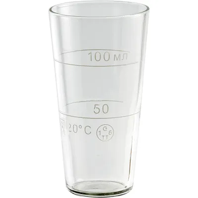 Емкость мерная стекло 100мл D=55,H=100мм прозр.
