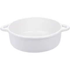 Кастрюля для сервировки «Бомбанс» с индукцией фарфор,стекло 4л D=29,H=13,7см белый,прозр., изображение 2