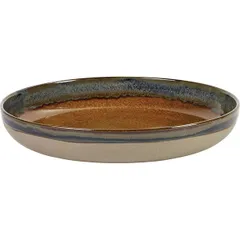 Блюдо «Серфис» глубокое керамика D=320,H=55мм коричнев., изображение 3