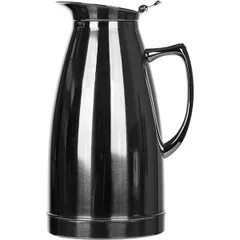 Coffee pot-thermos  stainless steel  1.5 l , H = 24.5 cm  silver.