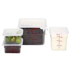 Контейнер для продуктов градуированный поликарбонат 1,9л ,H=10,L=18,5,B=18,5см прозр., изображение 2