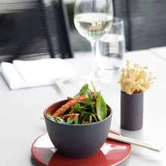 Салатник керамика 300мл D=10,H=7см черный,красный, изображение 3