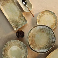 Тарелка «Нанокрем Бейж» мелкая фарфор D=230,H=25мм бежев., изображение 2