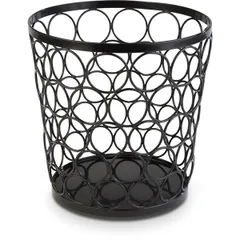 Stand-basket metal D=21/15,H=15cm black