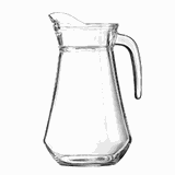 Кувшин стекло 1,3л D=16,3,H=21,7см прозр.