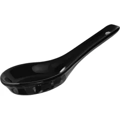 Spoon for miso soup “Kunstwerk”  porcelain ,H=10,L=140,B=47mm black