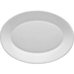 Dish “Performa” oval glass ,H=15,L=300,B=225mm white