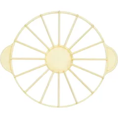 Делитель для торта на 16 кусков пластик D=260,H=25,L=330мм желт.