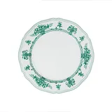 Тарелка «Нео Антирос» фарфор D=17,5см белый,зелен.