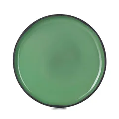 Plate “Karakter” with a high side  ceramics  D=150, H=15mm  emerald.