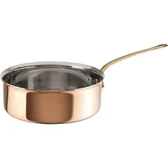 3-layer saucepan  copper stainless steel,aluminium 4l D=24,H=9cm