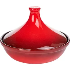 Tagine with lid ceramics 1l D=22,H=17.5cm red