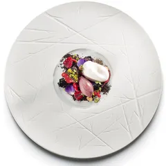 Тарелка мелкая с широким бортом фарфор D=33см белый, изображение 2