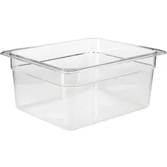 Gastronorm container (1/2)  polycarbonate  8.9 l , H=15, L=32.5, B=26.5 cm  transparent.