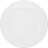 Тарелка «Флер Бьянко» мелкая фарфор D=26см белый