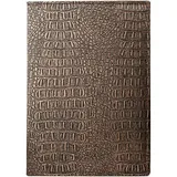 Папка-меню А4 на винтах «Крокодил» кожезам. ,H=85,L=325,B=250мм бронз.