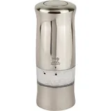 Мельница для соли «Зели» электрическая (батарейки) пластик,сталь нерж. ,H=14см серебрист.