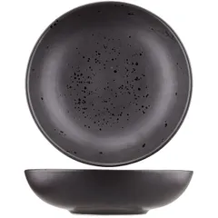 Deep plate “Onyx” ceramics D=24,H=6cm black