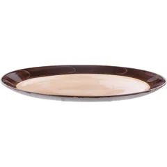 Блюдо «Пепперкорн» овальное фарфор ,L=34см коричнев.,бежев., изображение 2