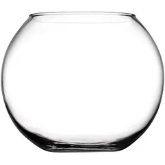 Ball vase “Flora” glass 0.8l D=80,H=103mm clear.