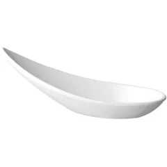 Spoon for serving canapes plastic ,H=40,L=110,B=45mm white