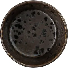 Емкость для закусок «Фобос» керамика 250мл D=95,H=60мм коричнев., изображение 2