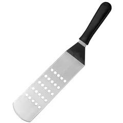 The blade is curved. perforated grill “Prootel”  stainless steel, plastic , L=365/220, B=75mm  metallic, black